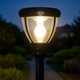 Solar Lamp Post With Motion Sensor Curved Head 350lm IP44 3000K 1720mm Solar Lamp Post With Motion Sensor Curved Head 350lm IP44 3000K 1720mm